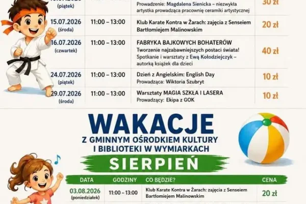 Wakacyjne warsztaty w GOK: animacja poklatkowa i dekorowanie toreb