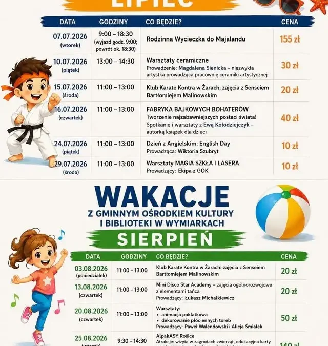 Wakacyjne warsztaty w GOK: animacja poklatkowa i dekorowanie toreb