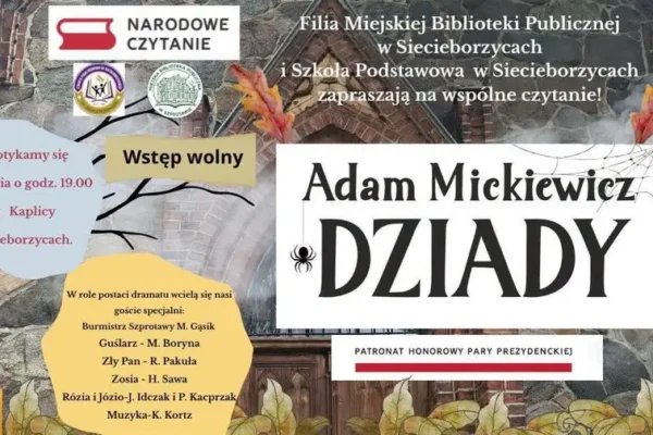 Narodowe Czytanie „Dziadów” w zabytkowej kaplicy w Siecieborzycach