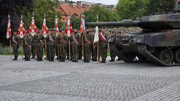 Wójt Gminy Żagań na obchodach Święta Czarnej Dywizji