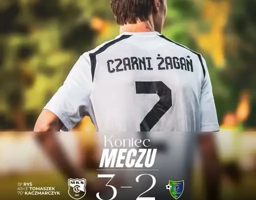 Pierwsze zwycięstwo w sezonie! Żagańska drużyna wygrywa po golach Ryś, Tomaszek i Kaczmarczyk