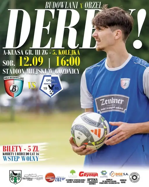 Derby w Gozdnicy: Budowlani podejmują Orła Konin Żagański