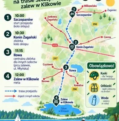 Rowerowy peleton wyruszy w sobotę z gminy Iłowa nad Zalew w Klikowie