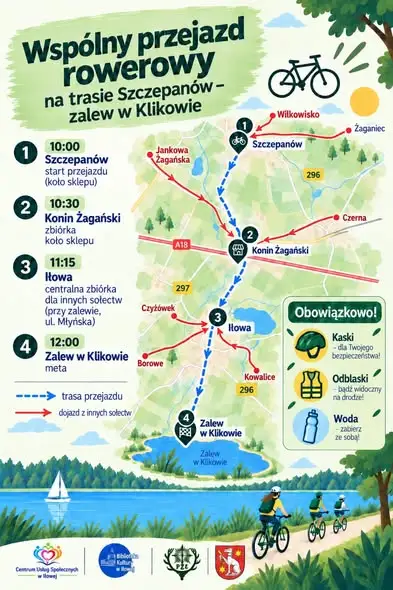 Rowerowy peleton wyruszy w sobotę z gminy Iłowa nad Zalew w Klikowie