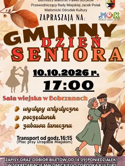 Gminny Dzień Seniora w Bobrzanach – zapisy już od 14 września