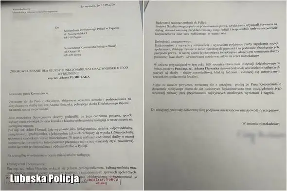 Mieszkańcy Szczepanowa dziękują dzielnicowemu za 12 lat służby