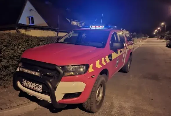 Nocne poszukiwania osoby zaginionej w rejonie Małomic. W akcji siedem zastępów straży pożarnej