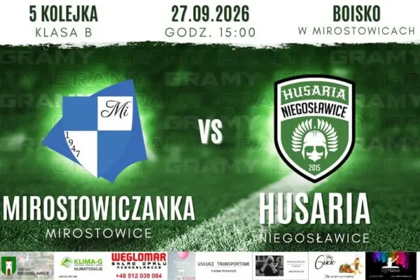 Husaria Niegosławice jedzie do Mirostowic Dolnych po kolejne punkty