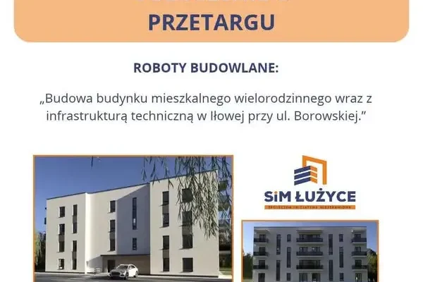 Iłowa: ruszył przetarg na budowę 24 mieszkań przy ul. Borowskiej