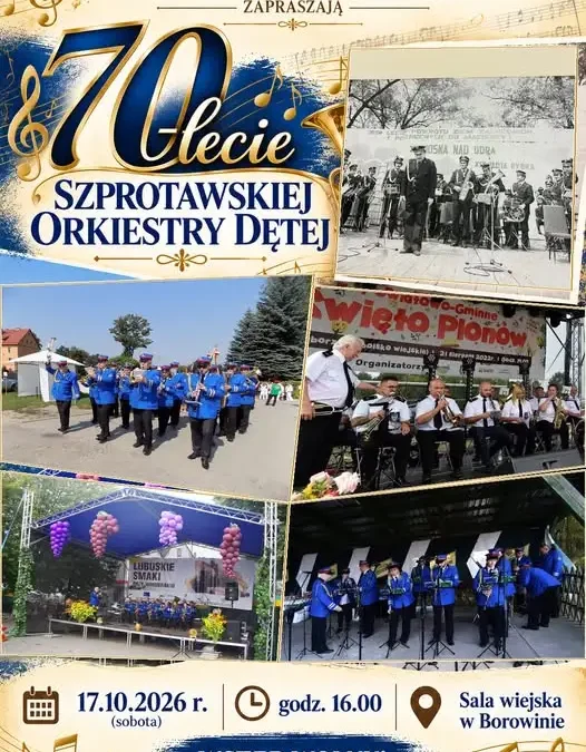 Szprotawska Orkiestra Dęta świętuje 70-lecie. Koncert jubileuszowy w Borowinie