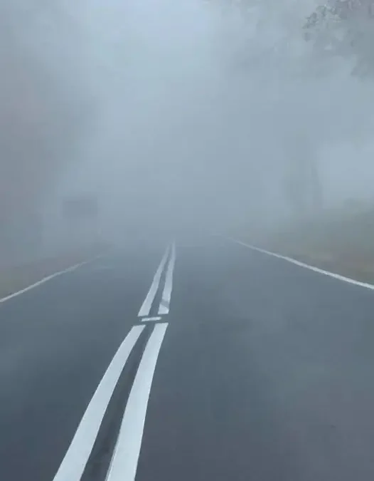 Gęste mgły na drogach – policja apeluje o ostrożną jazdę