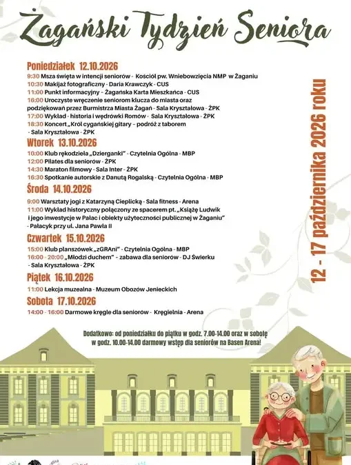 Żagański Tydzień Seniora – sprawdź program wydarzeń