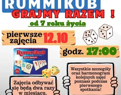 Rummikub w Małomicach – nowe cykliczne zajęcia dla dzieci i dorosłych