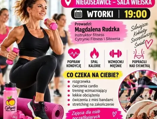 Nowe zajęcia fitness w Niegosławicach – start już we wtorek