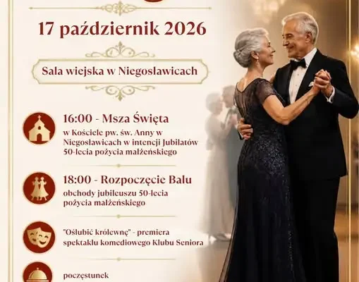 Bal Seniora w Niegosławicach – 17 października 2026 r.