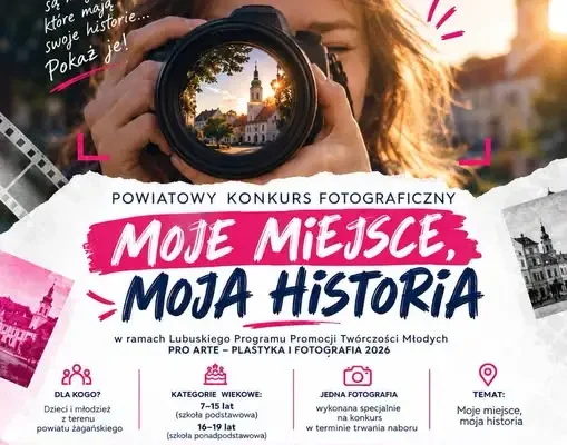 Szprotawa: konkurs fotograficzny „Moje miejsce, moja historia” dla dzieci i młodzieży