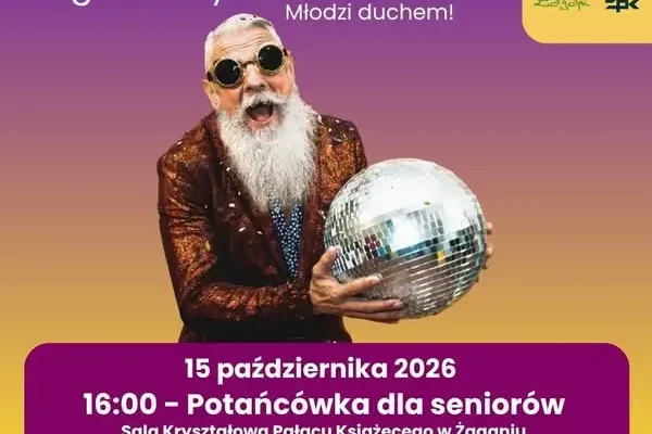 Potańcówka dla seniorów w Sali Kryształowej Pałacu Książęcego w Żaganiu