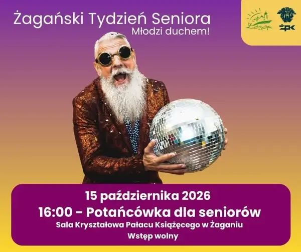 Potańcówka dla seniorów w Sali Kryształowej Pałacu Książęcego w Żaganiu