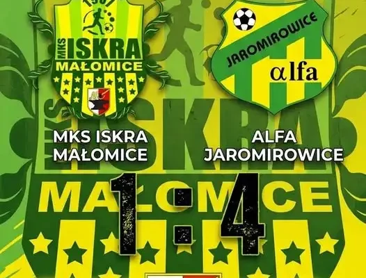 Iskra Małomice przegrywa w Jaromirowicach 1:4. Trzy czerwone kartki i kontuzja