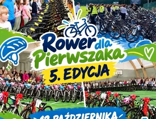 Szprotawa świętuje 5 lat programu „Rower dla Pierwszaka” – 12 października 2026 r. kolejne 213 rowerów