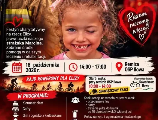 Festyn charytatywny i rajd rowerowy w Iłowej dla małej Elizy