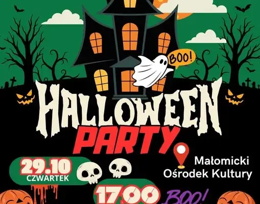 Halloweenowa zabawa w Małomickim Ośrodku Kultury – 29 października