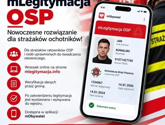 mLegitymacja OSP w Gminie Szprotawa – strażacy ochotnicy zyskają cyfrowy dokument