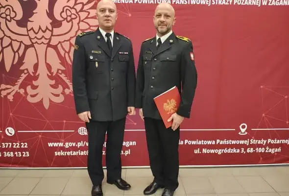 30 lat służby w PSP Żagań – st. ogn. Krzysztof Sztorc wyróżniony