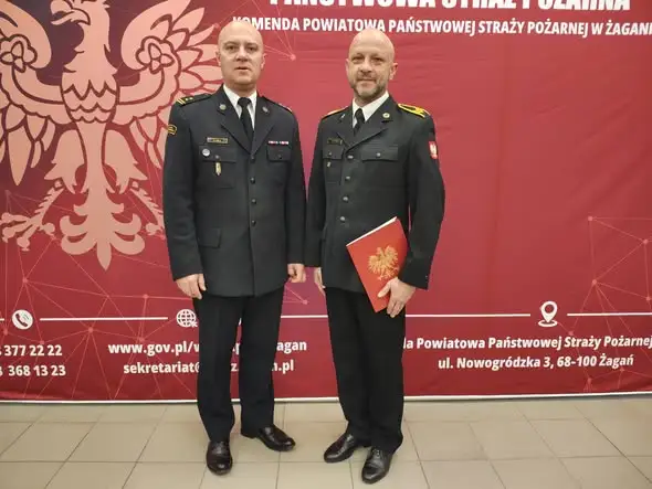 30 lat służby w PSP Żagań – st. ogn. Krzysztof Sztorc wyróżniony