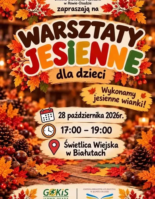 Jesienne warsztaty wianków w Białutach – 28 października