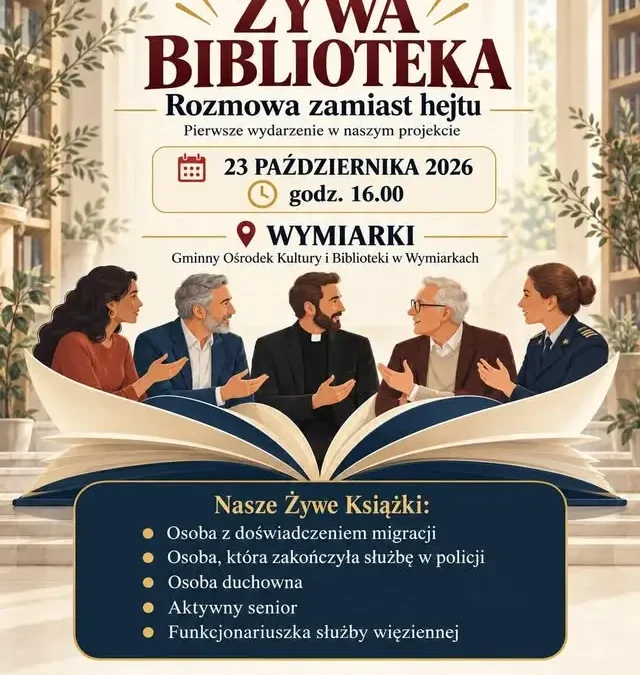 Żywa Biblioteka w Wymiarkach – porozmawiaj zamiast hejtować