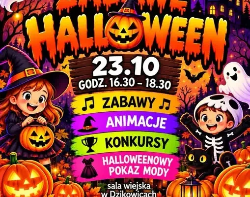 Halloween w Dzikowicach – strasznie fajna zabawa dla dzieci już 23 października