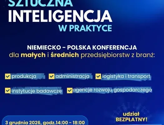 Bezpłatna konferencja o AI dla firm z Gminy Iłowa – 3 grudnia w Görlitz