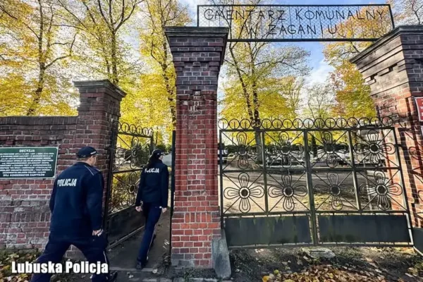 Policja w Żaganiu apeluje o czujność na cmentarzach w okresie Wszystkich Świętych