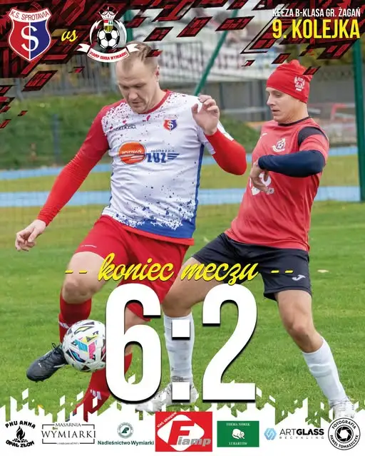 Sprotavia II Szprotawa przerywa serię Iskry Wymiarki. 6:2 w hicie B-klasy